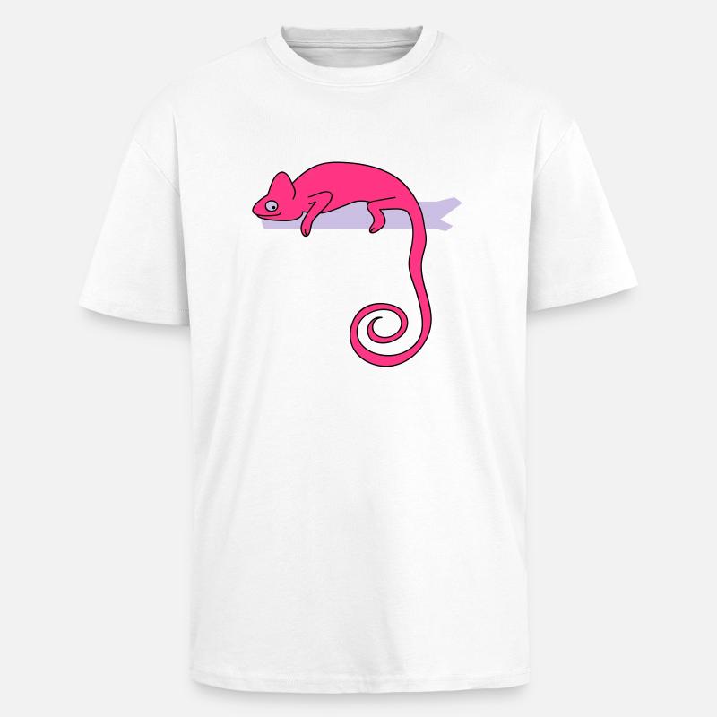 chameleon b - Unisex Oversized Heavyweight T-shirt - white