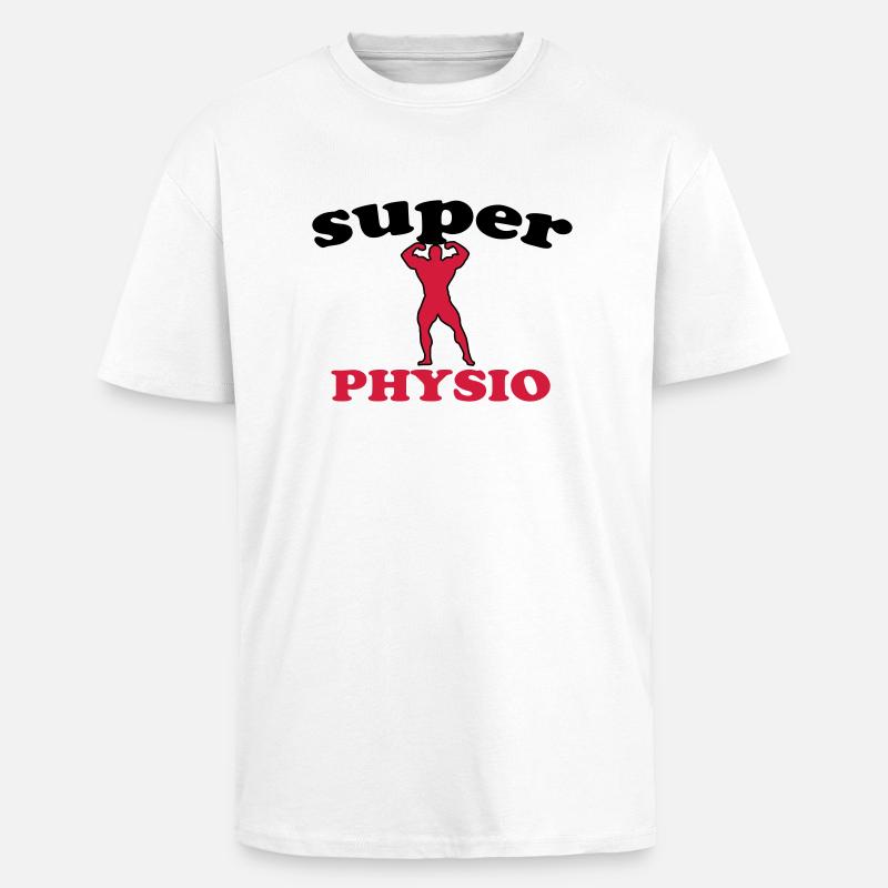 Super physio - Oversized Heavyweight Unisex T-Shirt - Weiß