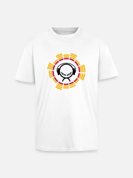 DJ - Unisex Oversized Heavyweight T-shirt - white