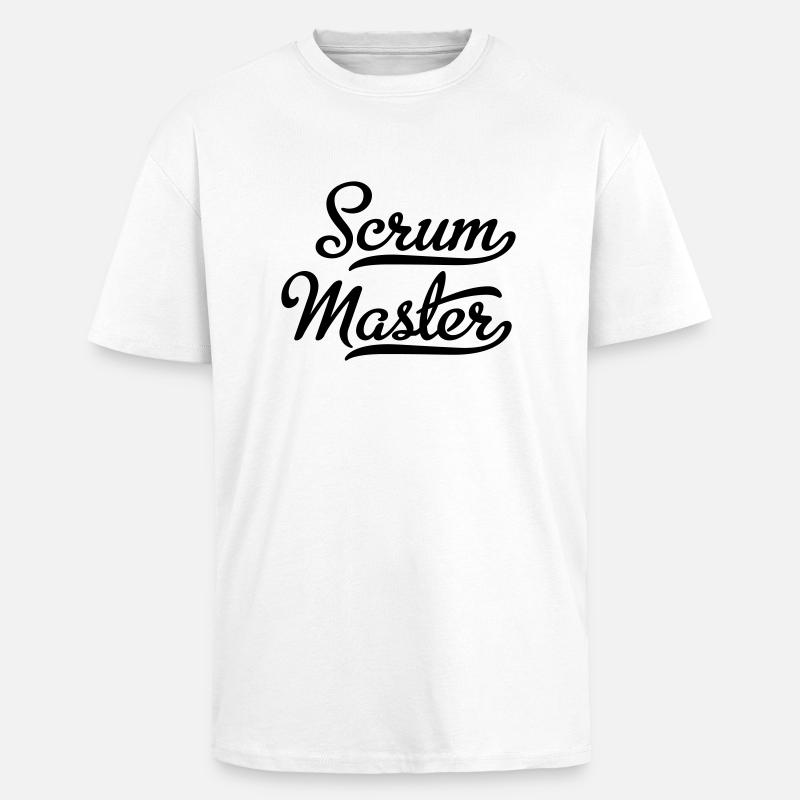 Scrum Master - Unisex Oversized Heavyweight T-shirt - white
