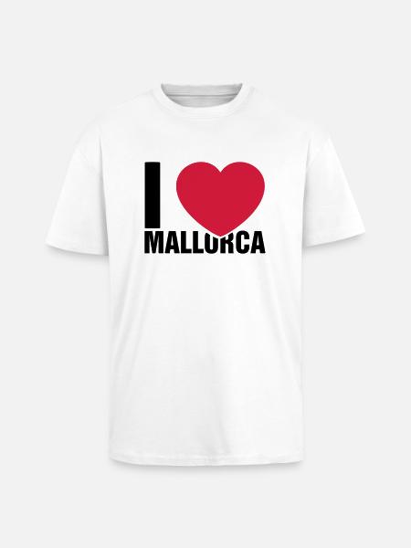 I love Mallorca - Unisex Oversized Heavyweight T-shirt - white