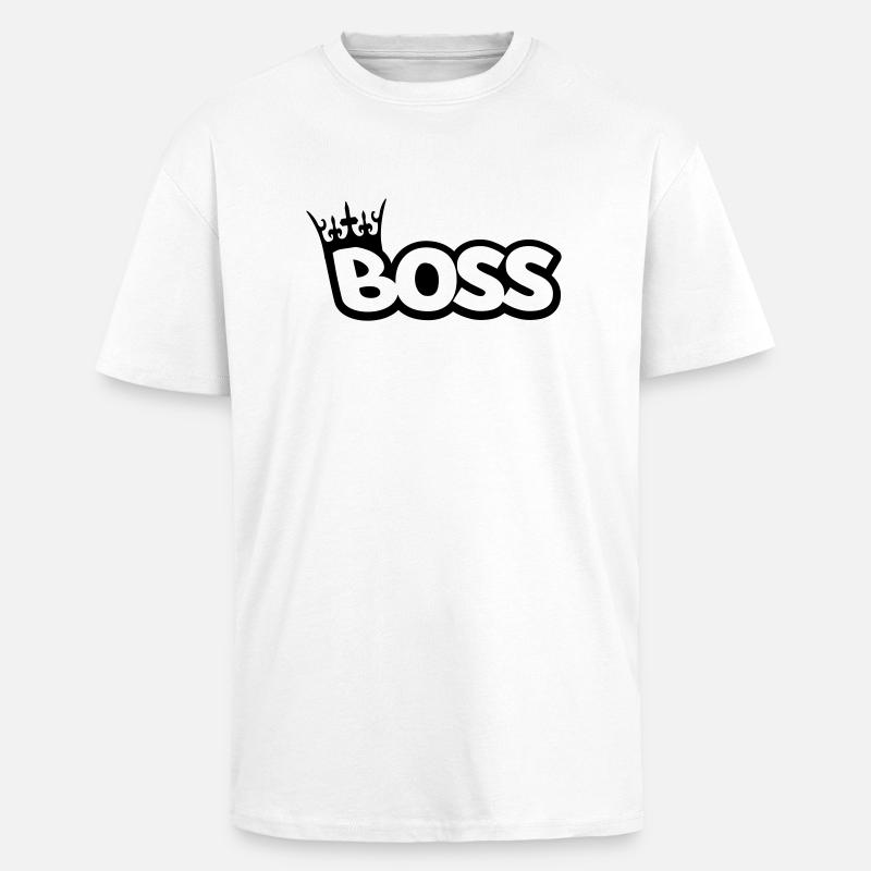 boss - Unisex Oversized Heavyweight T-shirt - white