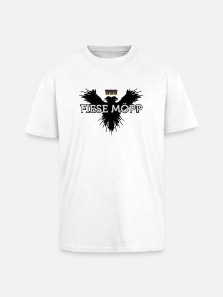 Fiese Möpp (Kölsch) - Oversized Heavyweight Unisex T-Shirt - Weiß