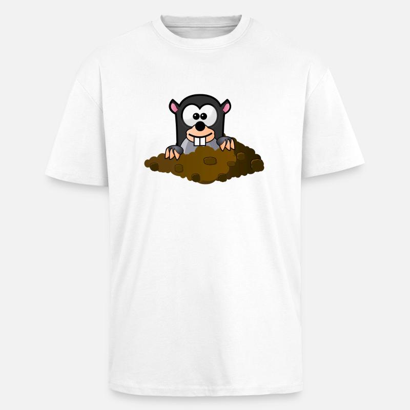 mole - Unisex Oversized Heavyweight T-shirt - white