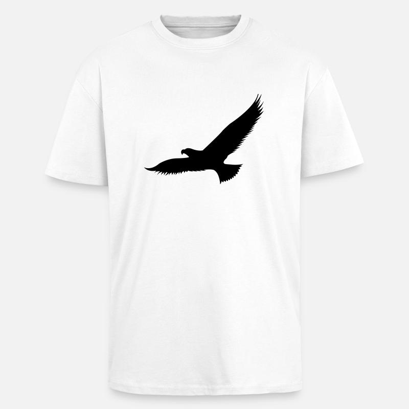 adler1 - Oversized Heavyweight Unisex T-Shirt - Weiß