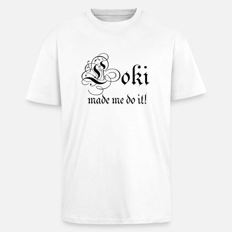Wikinger Loki - Oversized Heavyweight Unisex T-Shirt - Weiß