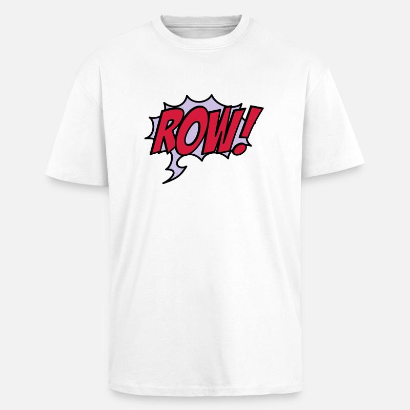 row - T-shirt unisexe oversize épais - blanc