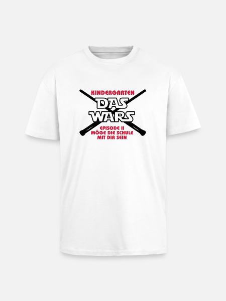DAS WARS_v2 - Oversized Heavyweight Unisex T-Shirt - Weiß