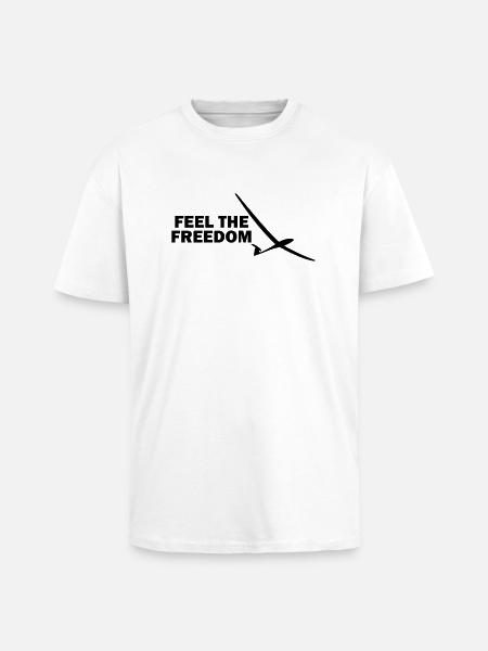Glider freedom gift glide gliding - Unisex Oversized Heavyweight T-shirt - white