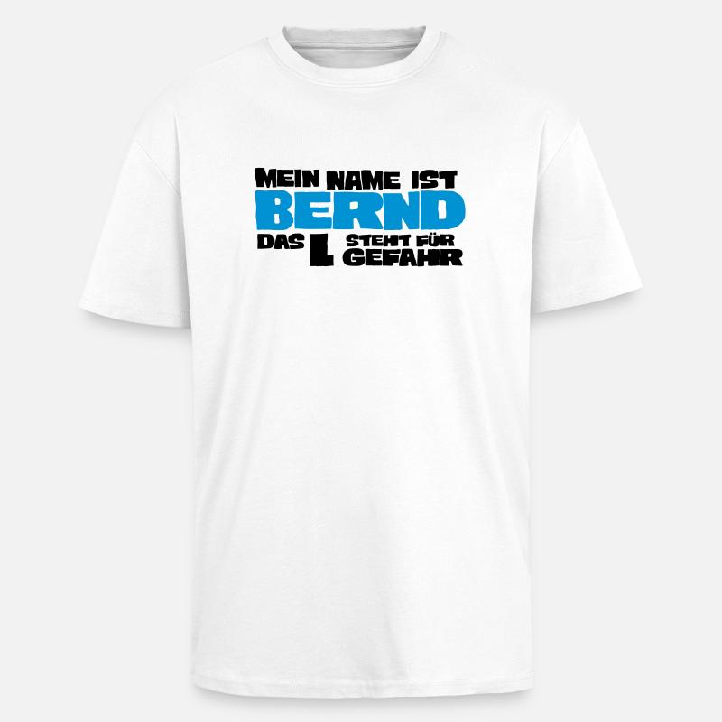 bernd - Oversized Heavyweight Unisex T-Shirt - Weiß