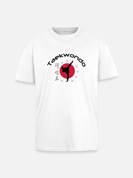 taekwondo_3 - Oversized Heavyweight Unisex T-Shirt - Weiß
