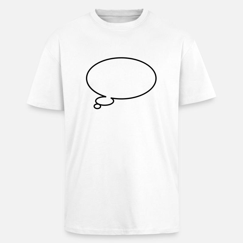 Thinking bubble - T-shirt unisexe oversize épais - blanc