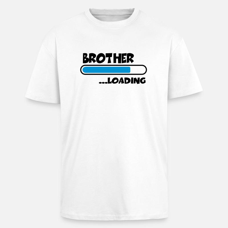 Brother loading - T-shirt unisexe oversize épais - blanc