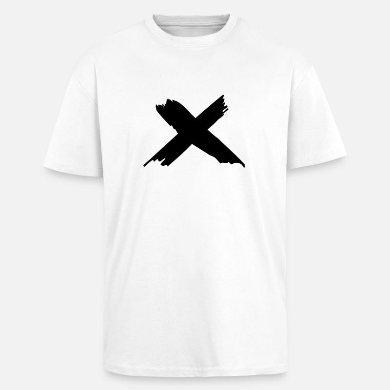 X - Oversized Heavyweight Unisex T-Shirt - Weiß