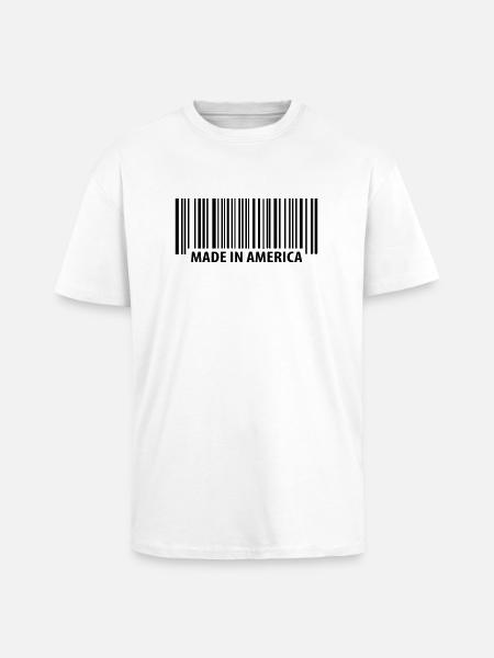Made in America - Unisex Oversized Heavyweight T-shirt - white