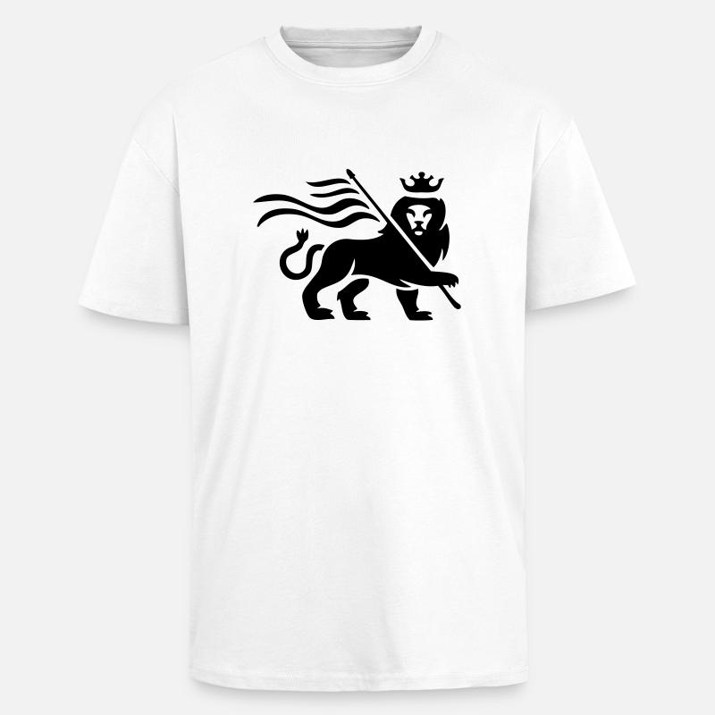 Reggae lion - Oversized Heavyweight Unisex T-Shirt - Weiß