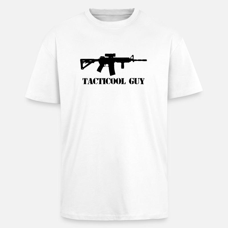 tacticool guy ar15 - Unisex Oversized Heavyweight T-shirt - white