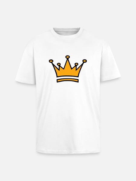 KRONE - Oversized Heavyweight Unisex T-Shirt - Weiß