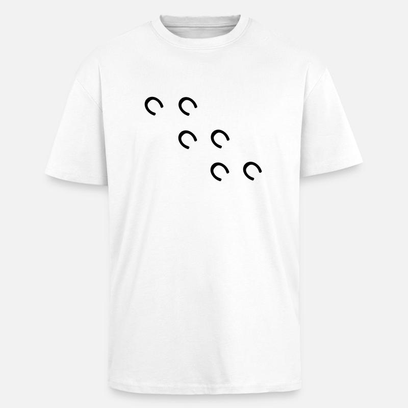 pferd - Oversized Heavyweight Unisex T-Shirt - Weiß