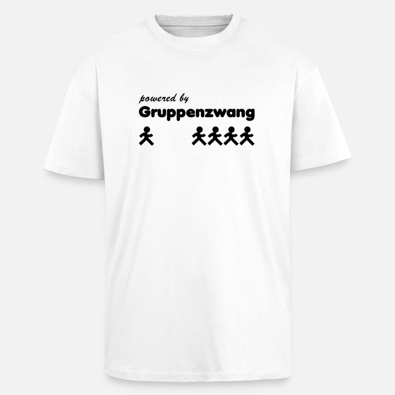 Gruppenzwang - Oversized Heavyweight Unisex T-Shirt - Weiß