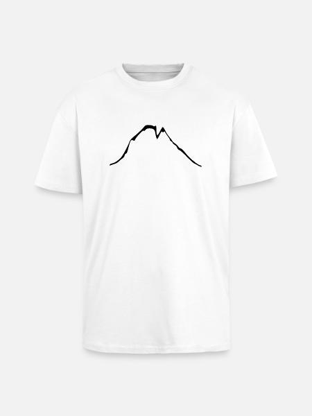 vallée d'ossau - T-shirt unisexe oversize épais - blanc