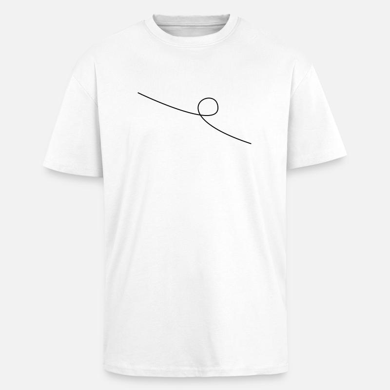 Looping the loop - Unisex Oversized Heavyweight T-shirt - white