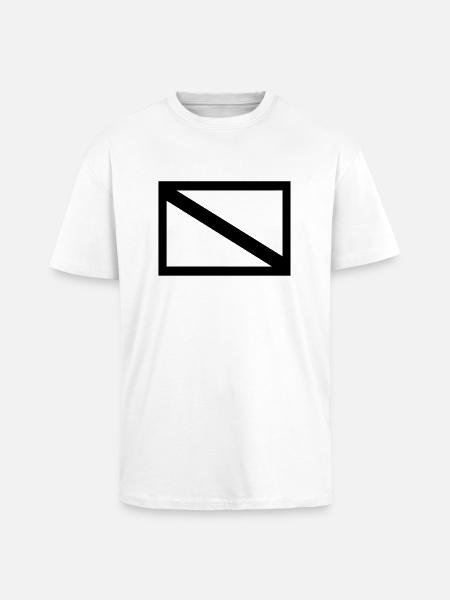 DiveFlag - Oversized Heavyweight Unisex T-Shirt - Weiß