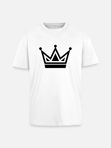 crown8 - Unisex Oversized Heavyweight T-shirt - white