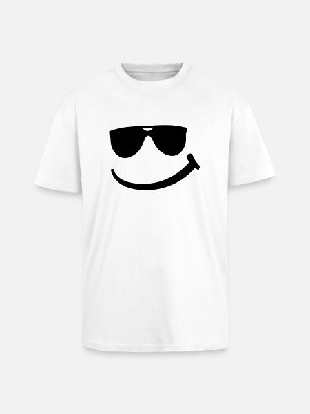 cool_smily_f1 - T-shirt unisexe oversize épais - blanc