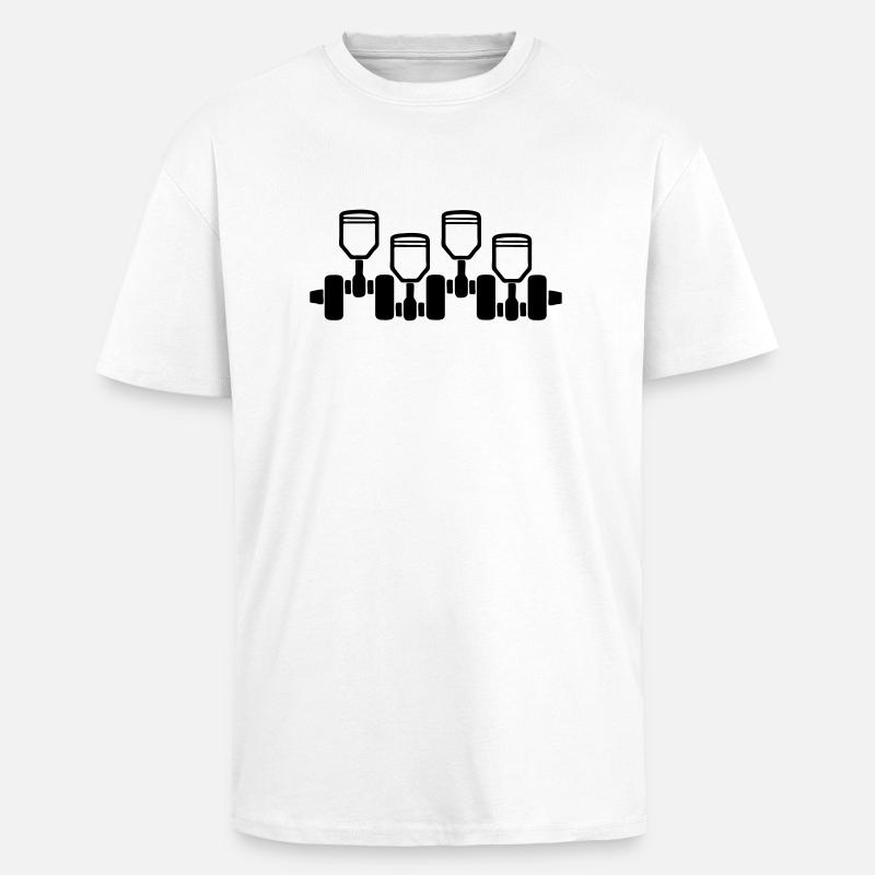 engine_2 - Unisex Oversized Heavyweight T-shirt - white