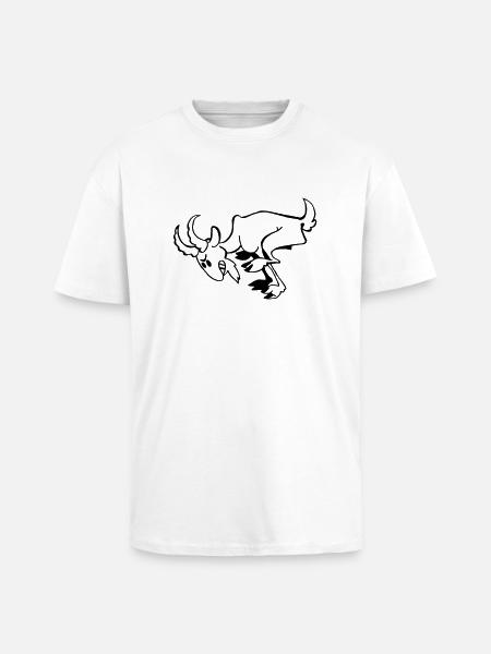 Billy-goat - Unisex Oversized Heavyweight T-shirt - white