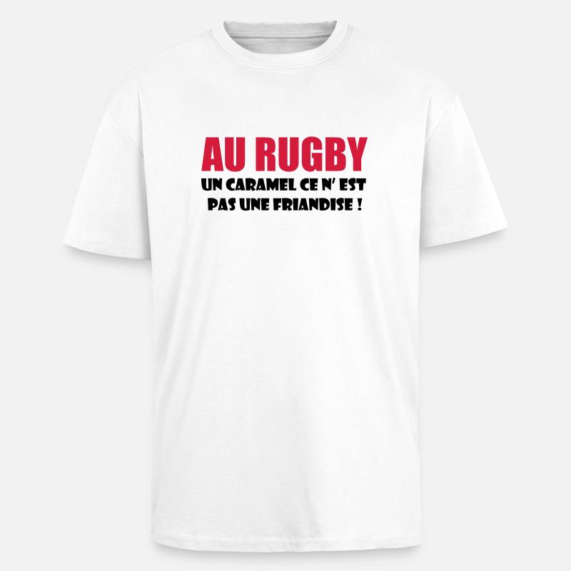 rugby - Unisex Oversized Heavyweight T-shirt - white