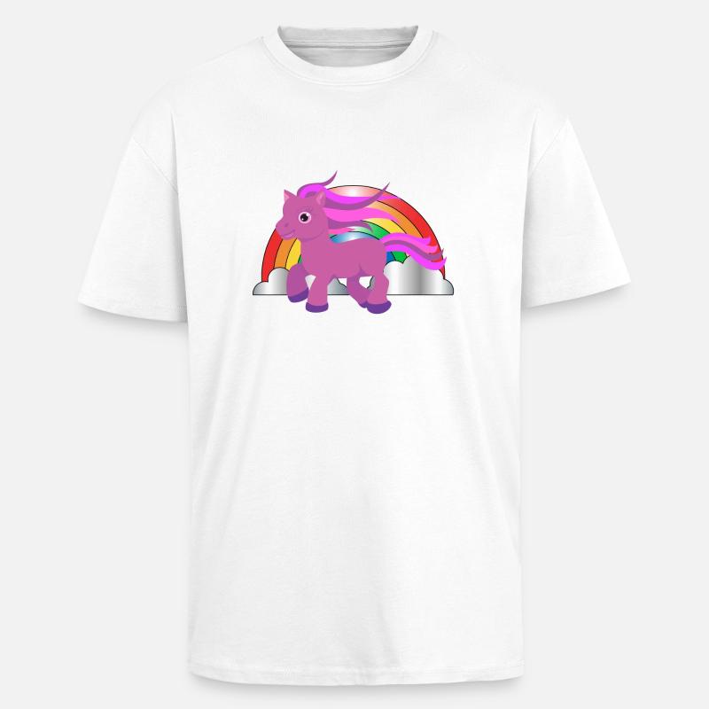 einhorn7 - Unisex Oversized Heavyweight T-shirt - white