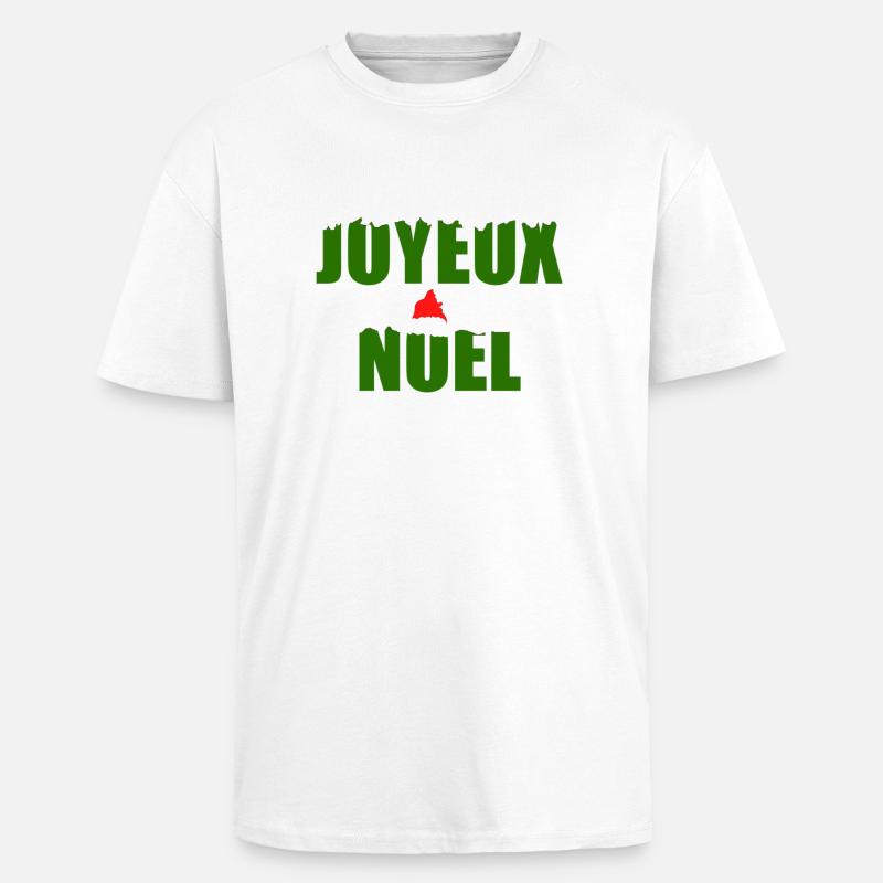 joyeux noel - Oversized Heavyweight Unisex T-Shirt - Weiß
