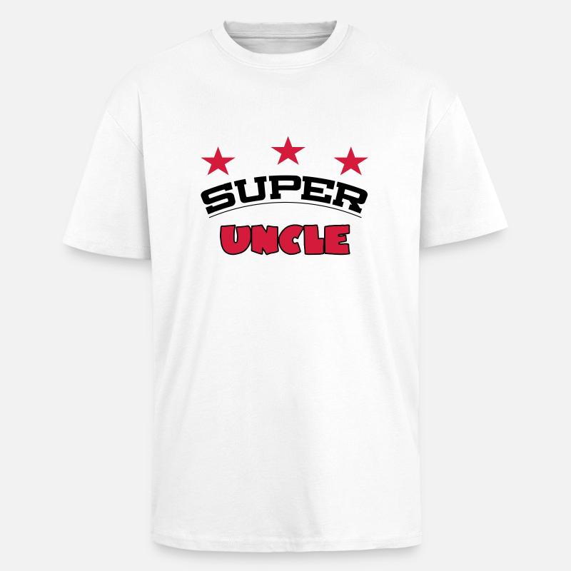 Super uncle - Oversized Heavyweight Unisex T-Shirt - Weiß