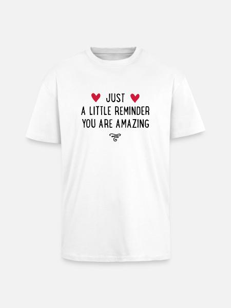 amazing - Unisex Oversized Heavyweight T-shirt - white