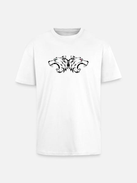 wolf_wildlife_002 - Oversized Heavyweight Unisex T-Shirt - Weiß