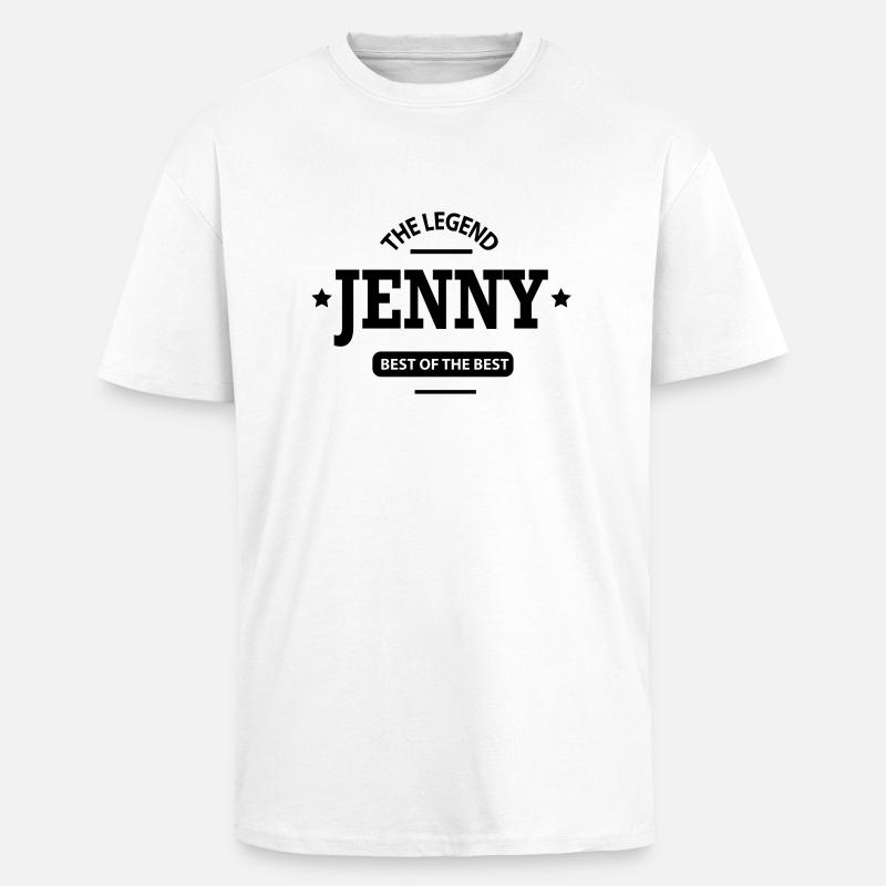 jenny - Oversized Heavyweight Unisex T-Shirt - Weiß