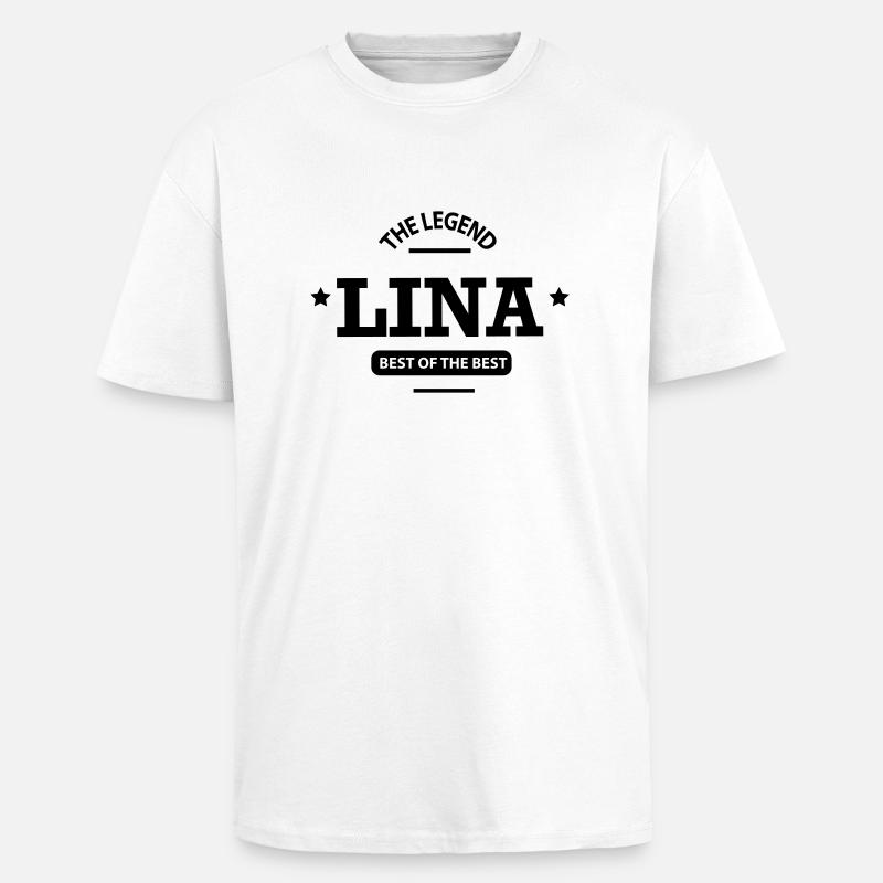 lina - Oversized Heavyweight Unisex T-Shirt - Weiß