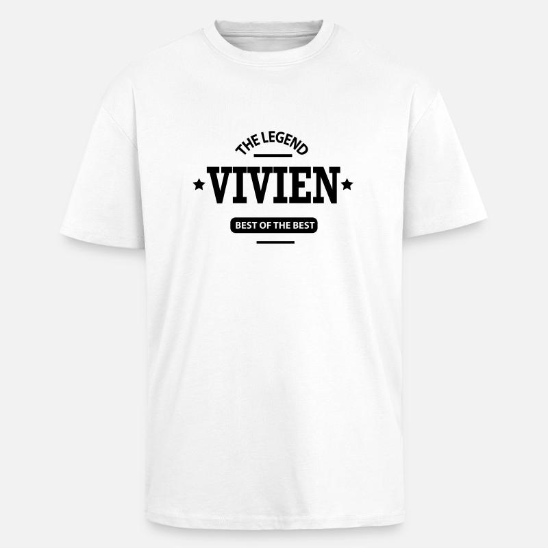 vivien - Oversized Heavyweight Unisex T-Shirt - Weiß