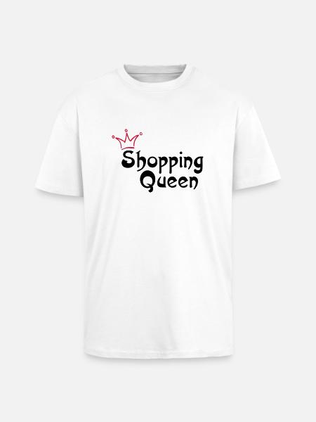 SHOPPING QUEEN - Unisex Oversized Heavyweight T-shirt - white