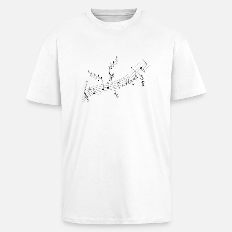 Notepad - T-shirt unisexe oversize épais - blanc