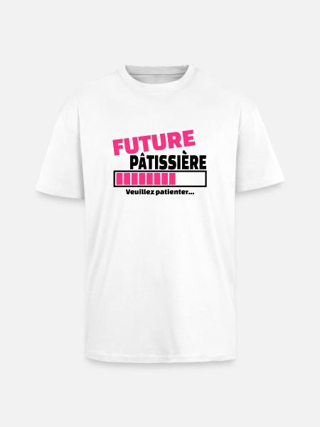 future patissiere - T-shirt unisexe oversize épais - blanc