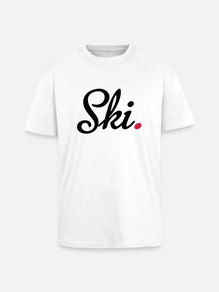 ski - Oversized Heavyweight Unisex T-Shirt - Weiß