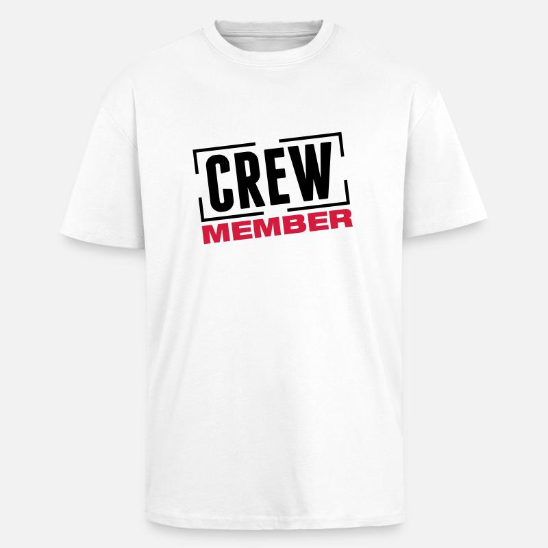 crew_member_design_bs2 - Oversized Heavyweight Unisex T-Shirt - Weiß