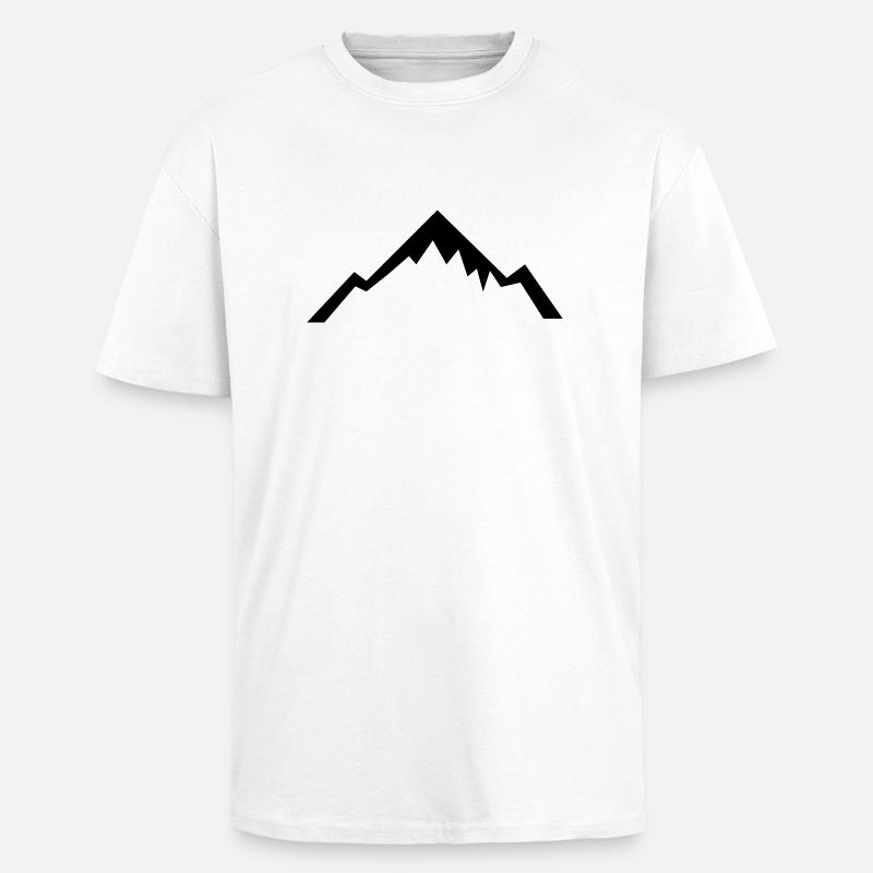 Mountain - Unisex Oversized Heavyweight T-shirt - white