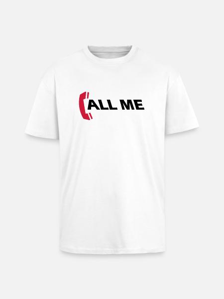 call_me_2c - Oversized Heavyweight Unisex T-Shirt - Weiß