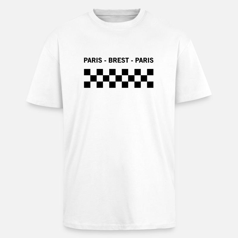 Paris Brest Paris - Oversized Heavyweight Unisex T-Shirt - Weiß