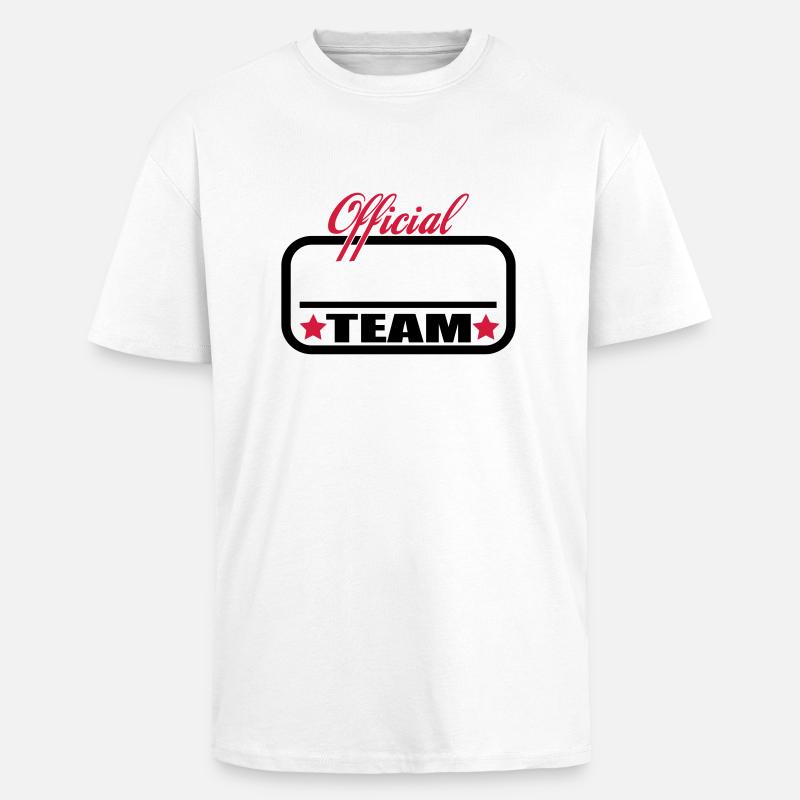 team rahmen - Oversized Heavyweight Unisex T-Shirt - Weiß