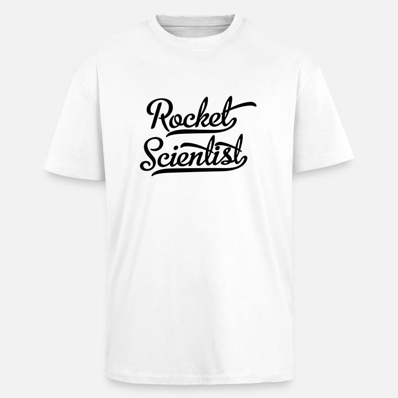 Rocket Scientist - Oversized Heavyweight Unisex T-Shirt - Weiß